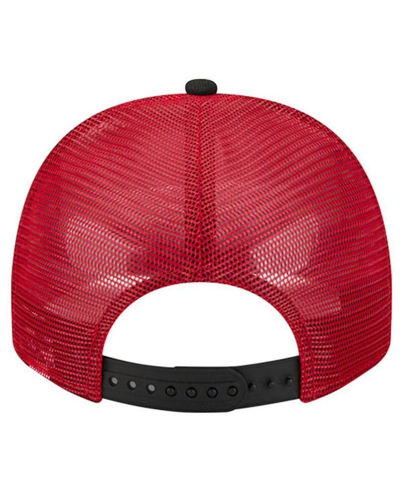 Men's Cream/Scarlet San Francisco 49ers Banner A-Frame 9FIFTY Trucker Snapback Hat