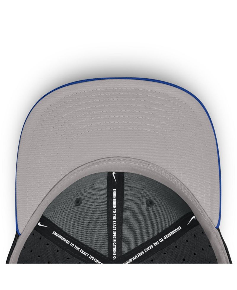 Men's Black Duke Blue Devils On-Field Dugout True Performance Fitted Hat
