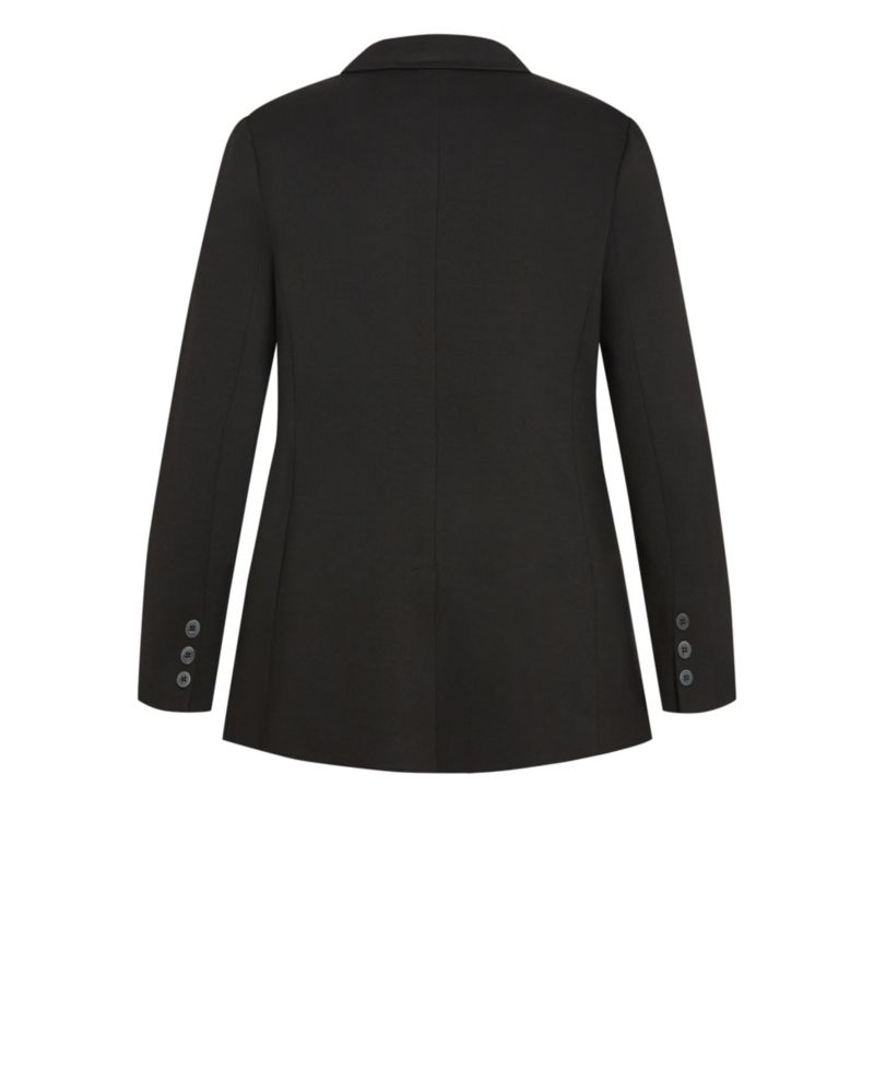 Plus Size Galactic Oversized Stretch Ponte Blazer