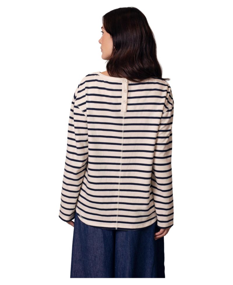 Women's Button Back Heavyweight Jersey Top