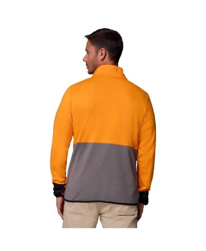 Men's Tennessee Orange/Gray Tennessee Volunteers Hike Omni-Wick Half-Zip Pullover Sweatshirt