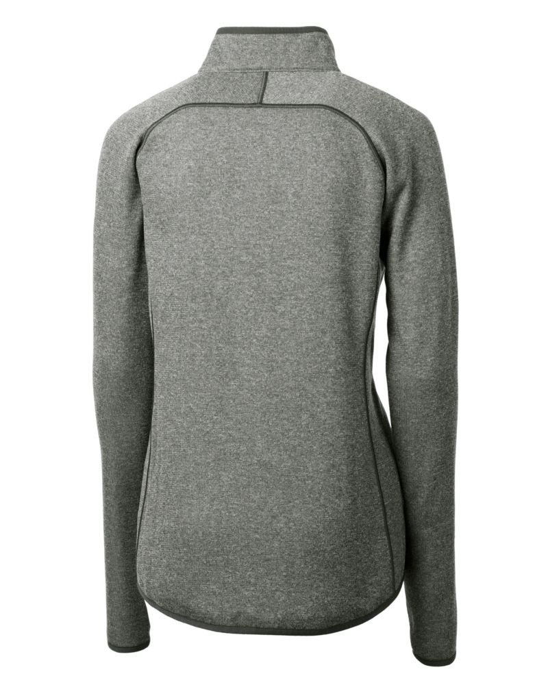 Women's Cutter and Buck Mainsail Sweater-Knit Full Zip Jacket