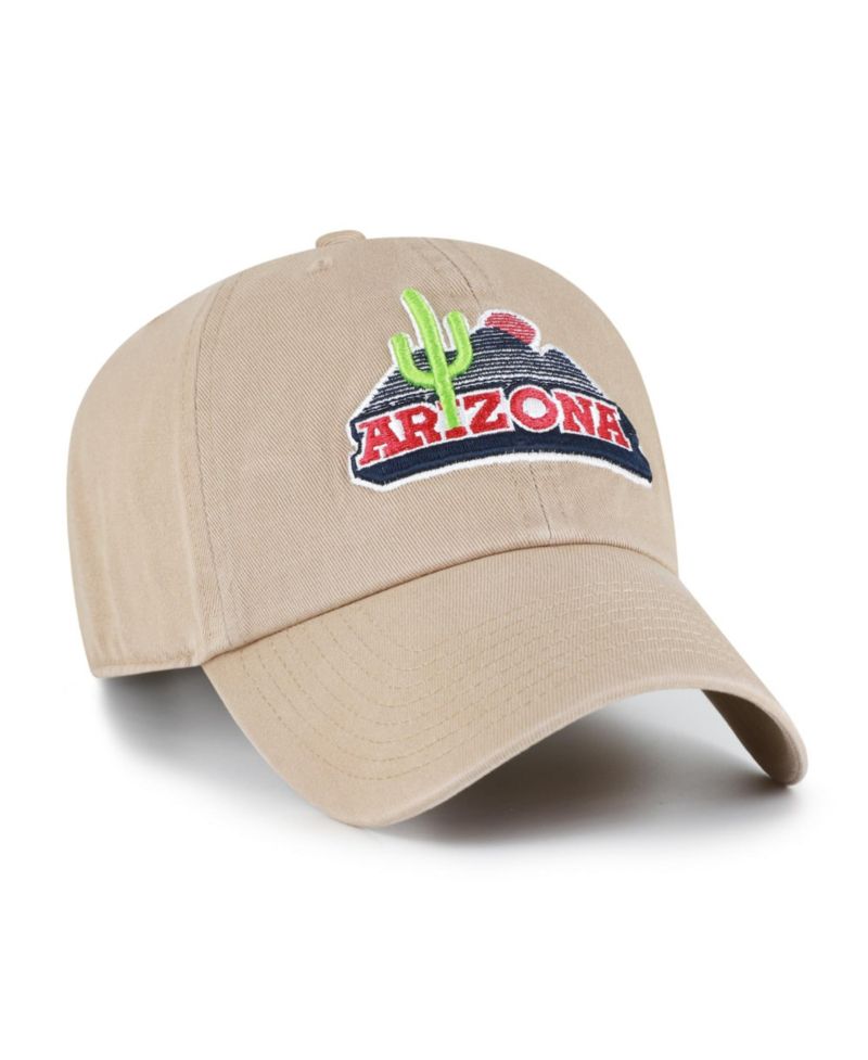 Men's '47 Khaki Arizona Wildcats Vault Clean Up Adjustable Hat
