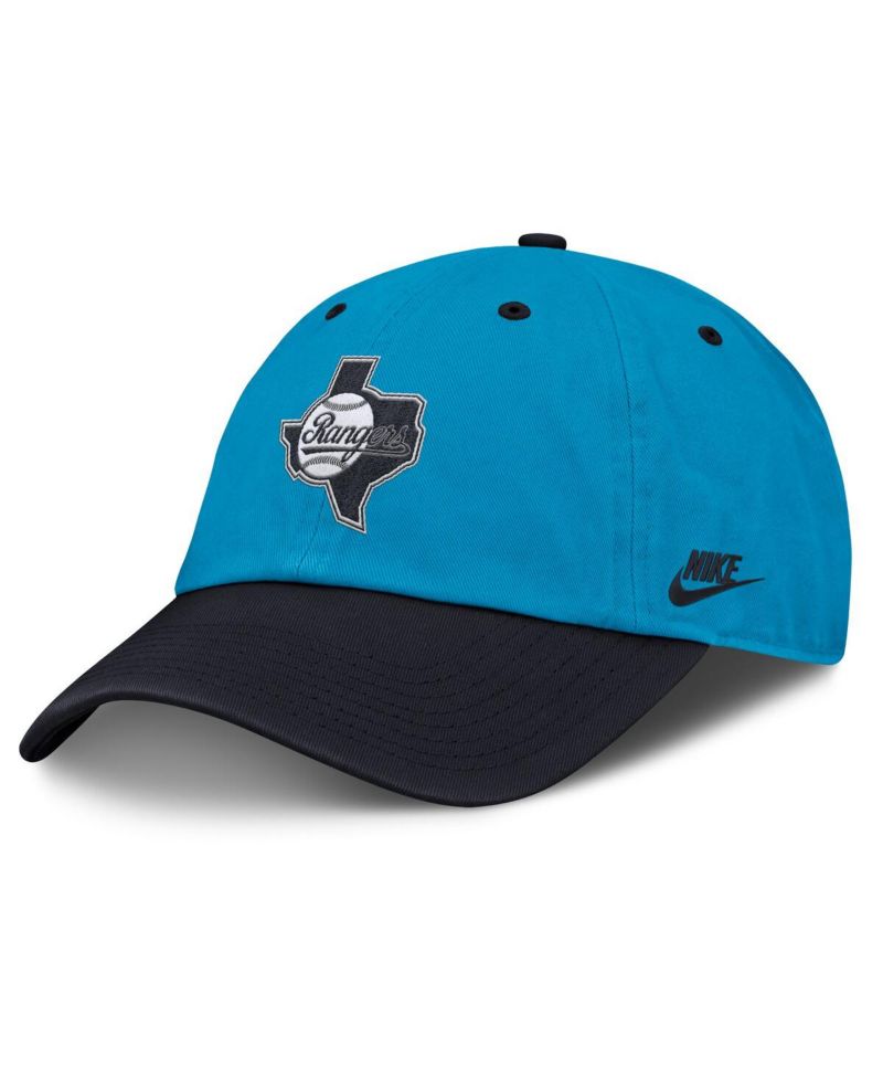 Men's Blue/Navy Texas Rangers Neon 90s Club Adjustable Hat