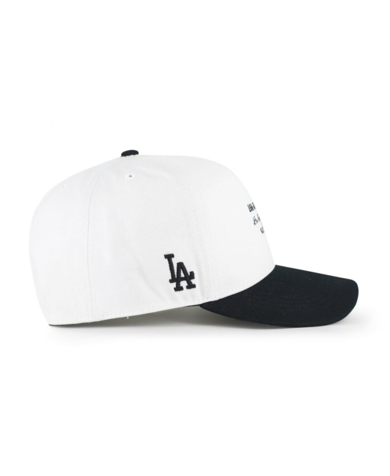 Men's '47 White/Black Los Angeles Dodgers Contemporary Two-Tone Hitch Adjustable Hat