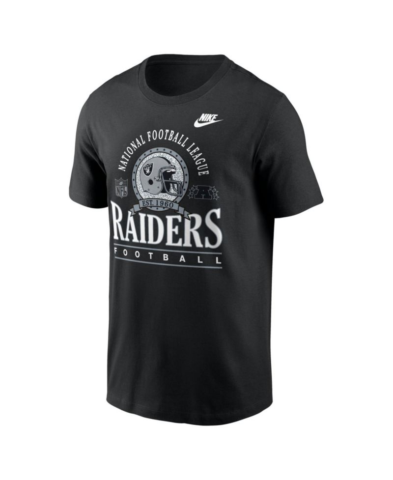 Men's Las Vegas Raiders Retro Rewind Essential Crew Neck Cotton T-Shirt