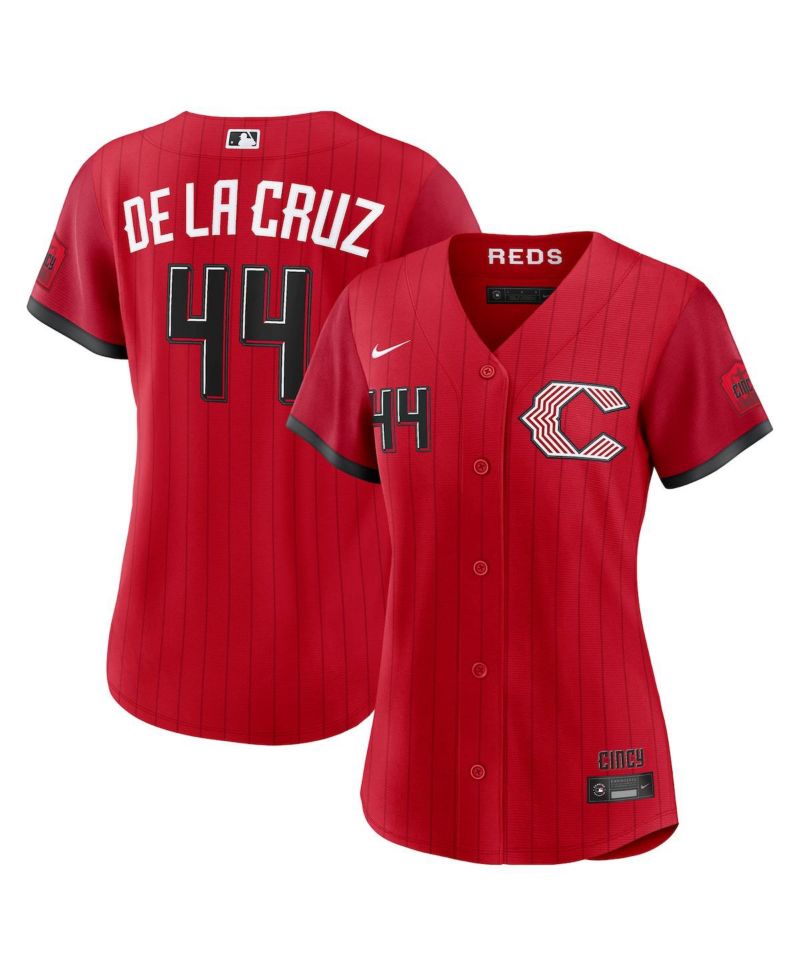 Women's Elly De La Cruz Red Cincinnati Reds 2026 City Connect Stadium Jersey