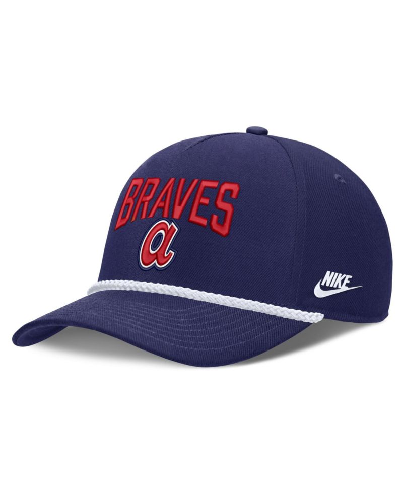 Men's Royal Atlanta Braves Cooperstown Rise Adjustable Hat