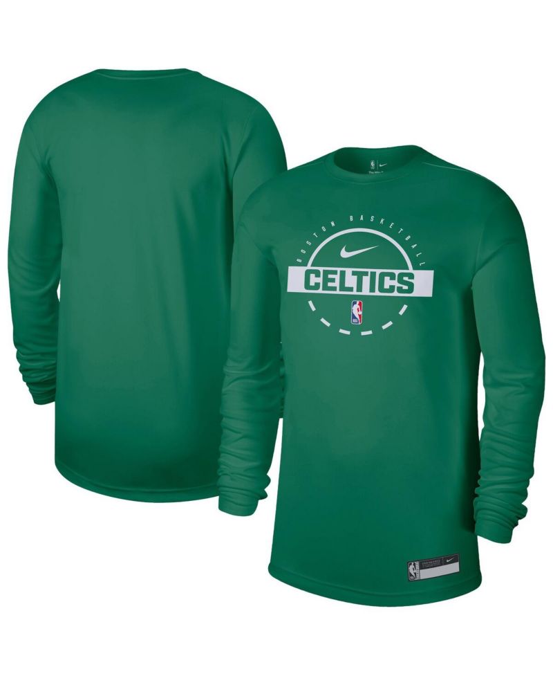 Men's Kelly Green Boston Celtics 2025/26 On-Court Flare Dri-FIT Practice Long Sleeve Tri-Blend T-Shirt
