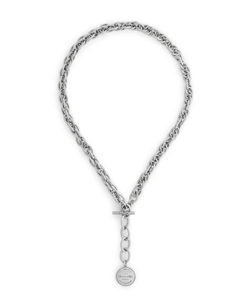 Silver Heritage Twist Link Collar Necklace