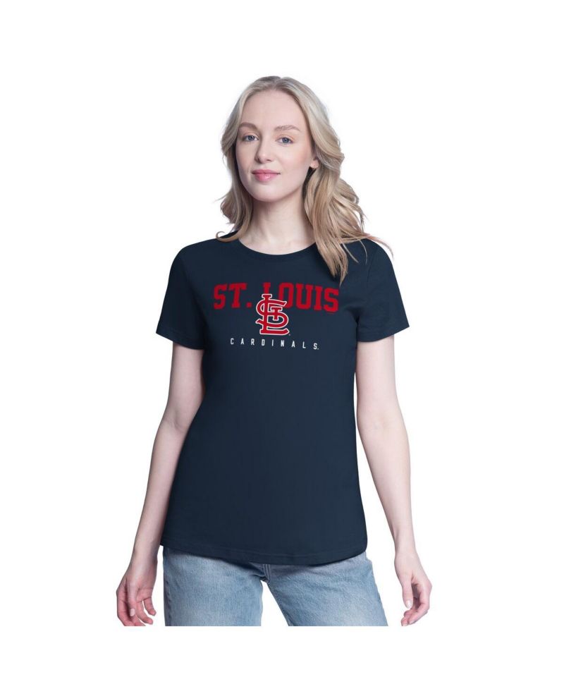 Women's Red/Navy St. Louis Cardinals Two T-Shirt Combo Pack