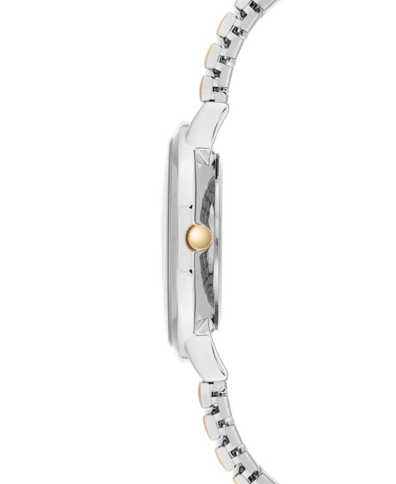 Women's Two-Tone Stainless Steel Stretch Bracelet Watch 34mm