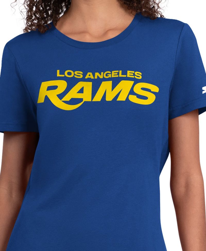 Women's Los Angeles Rams Endzone Graphic-Print Crewneck T-Shirt