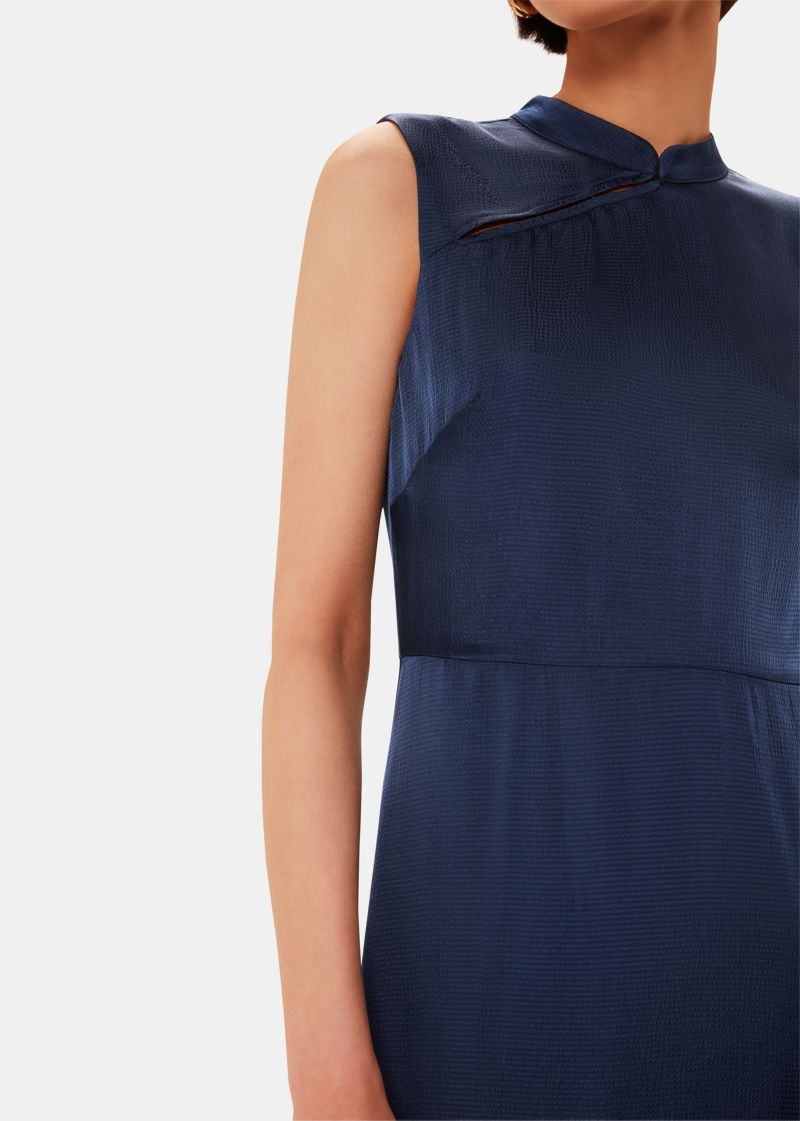 Women's Aria Satin Sleeveless Midi Dress