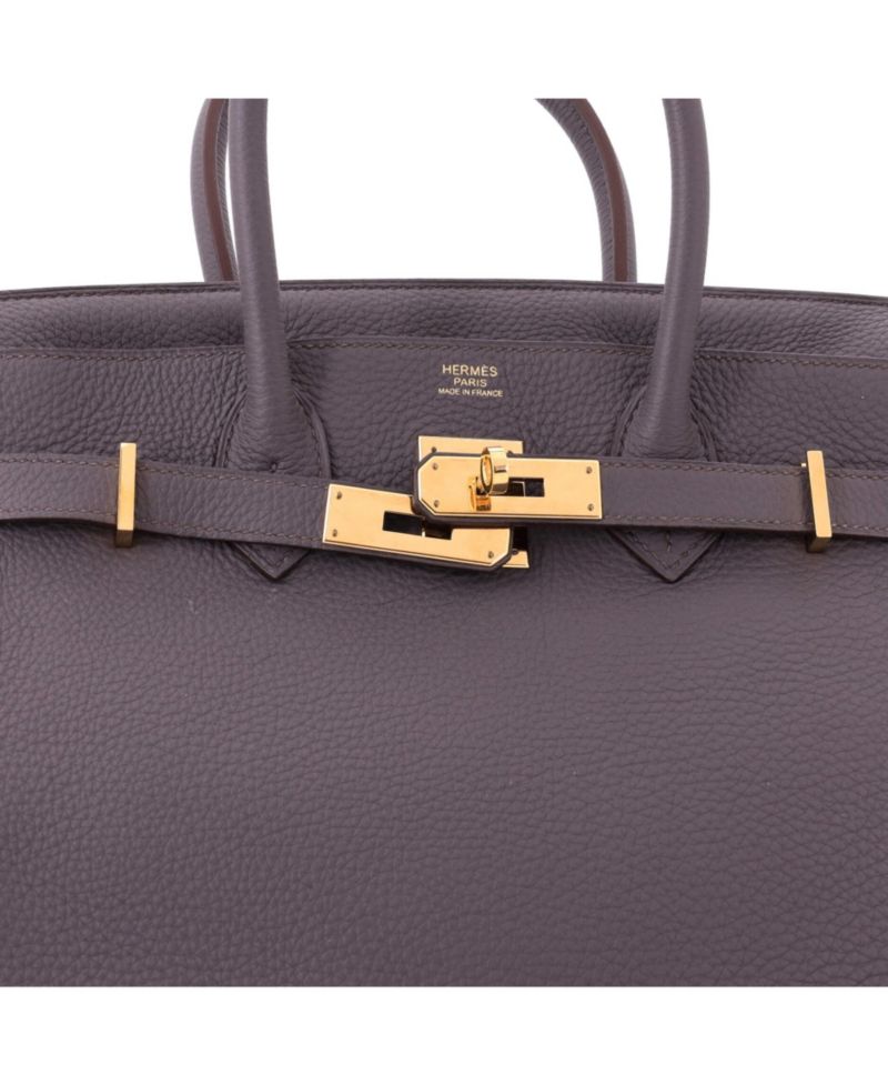 Birkin 30 Handbag Grey Togo with Gold Hardware