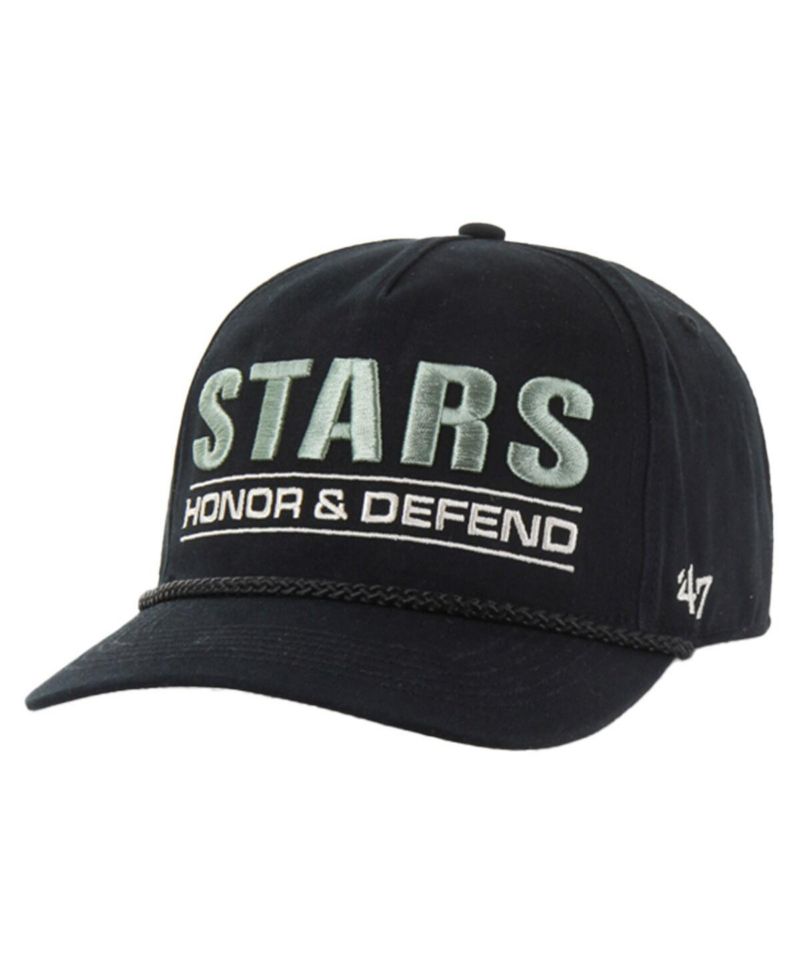 Men's Black Dallas Stars OHT Military Appreciation Homeland Honor and Defend Hitch Adjustable Hat
