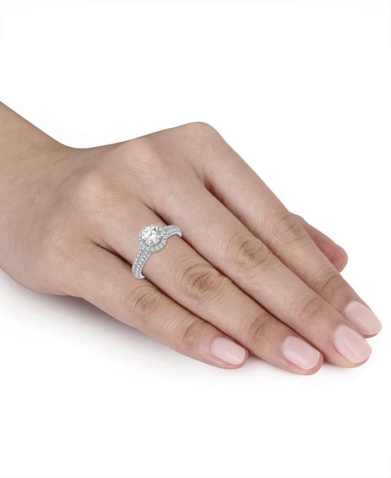Halo Engagement Ring (1-1/4 ct. t.w.) in 14k Yellow or White Gold