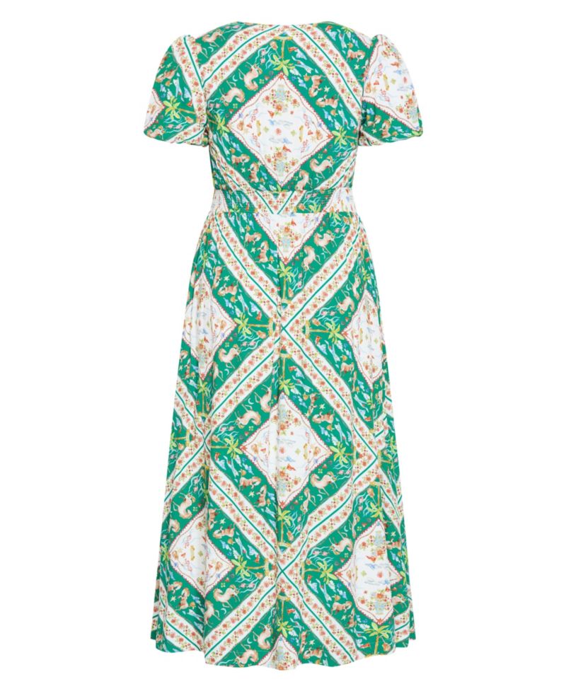Women's Plus Size Aliya Ditsy Print Maxi Dress