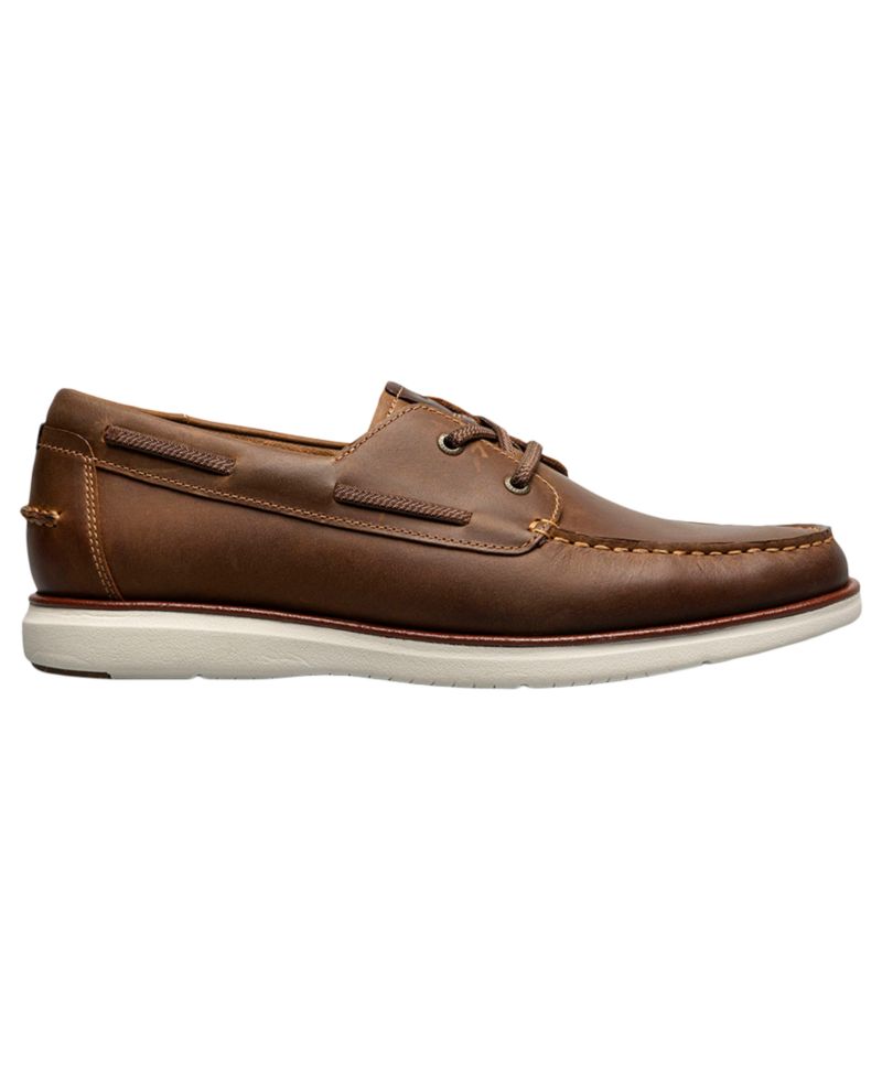Tropics Elastic Lace Moc-Toe Boat Shoes