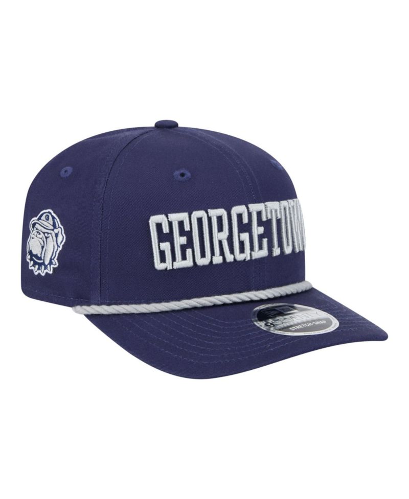 Men's Navy Georgetown Hoyas Wordmark Rope 9SEVENTY Stretch-Snap Hat