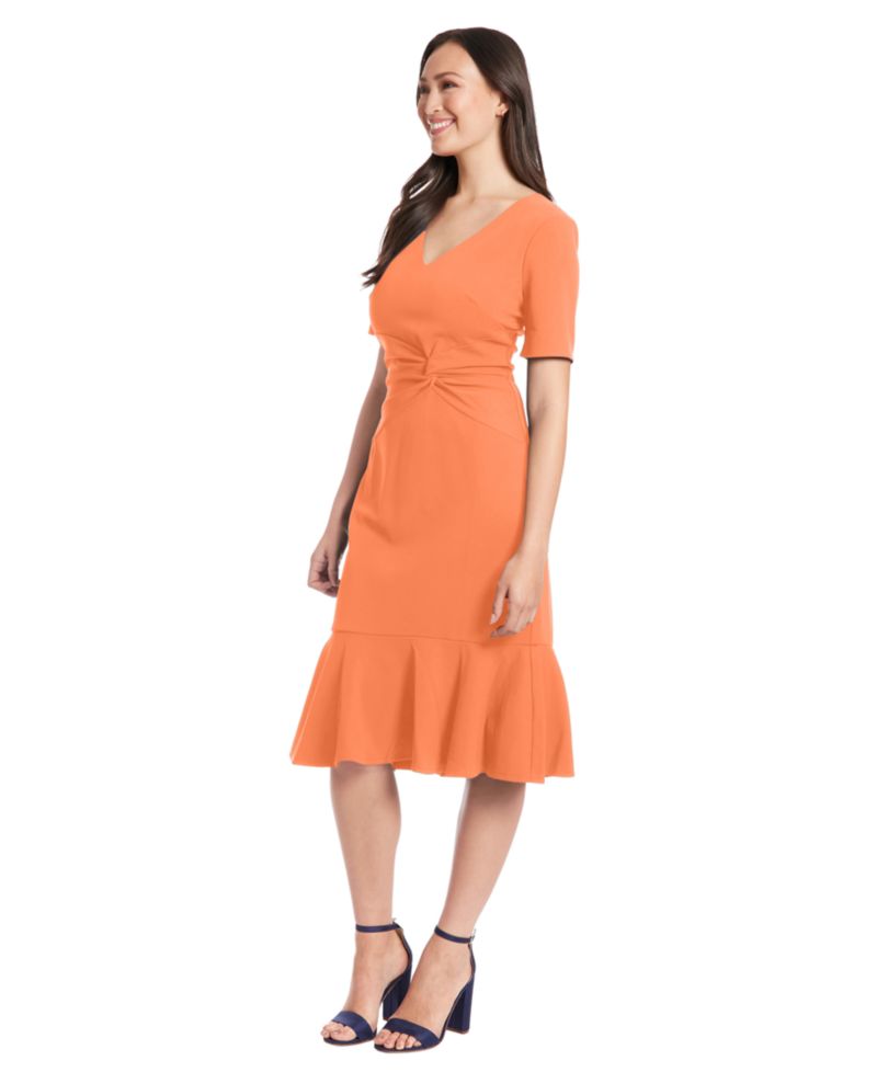 Petite Twisted Sheath Dress