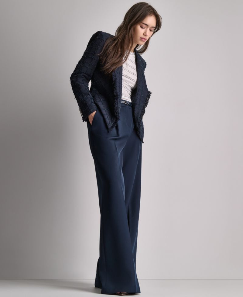 Women's Open-Front Stand Collar Jacket