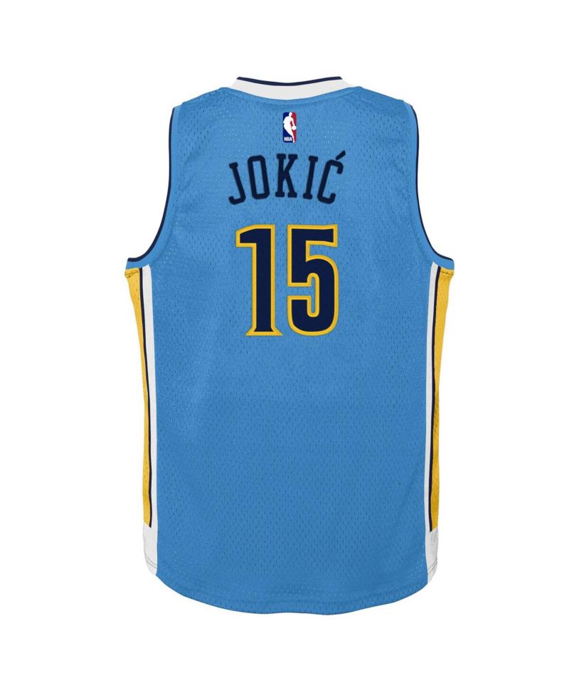 Big Boys and Girls Nikola Jokic Light Blue Denver Nuggets 2016/17 Hardwood Classics Swingman Jersey