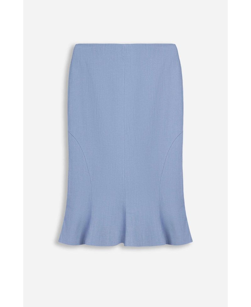 Women's Fishtail Midi Slim-Fit Skirt