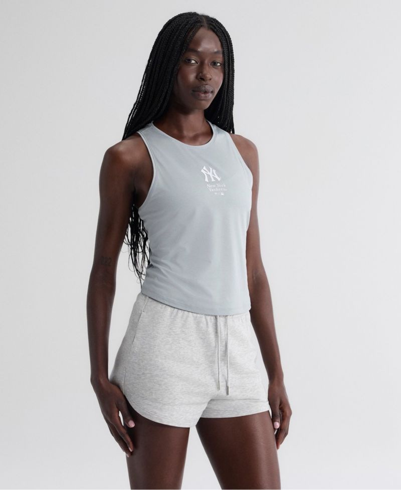 Women's Gray New York Yankees Clutch Tank Top