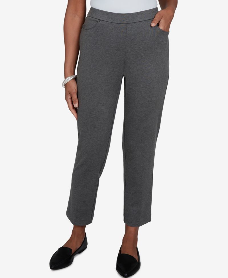 Petite Pull-On Mid-Rise Pants