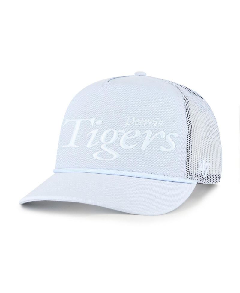 Men's Light Blue Detroit Tigers Foundation Script Hitch Adjustable Trucker Hat