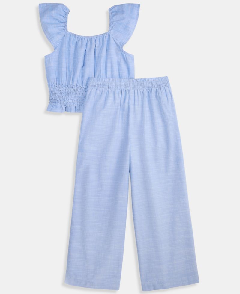 Girls' XS-XL Chambray Pants Set