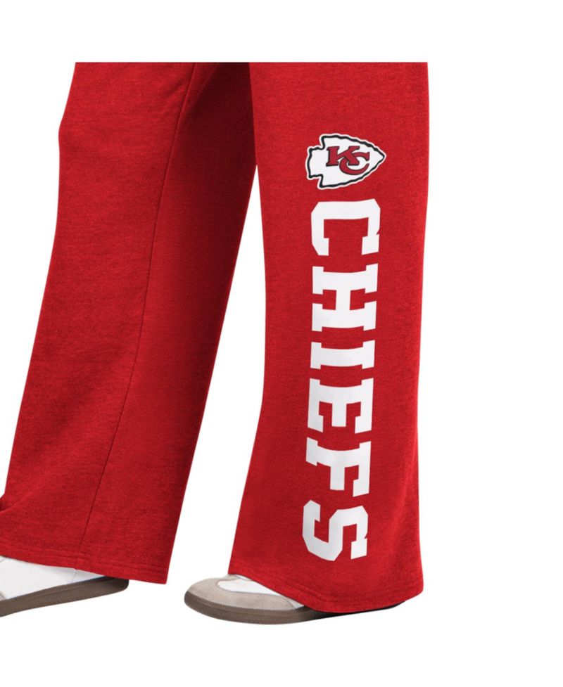 Women's Red Kansas City Chiefs Field Wide Leg Sweatpants