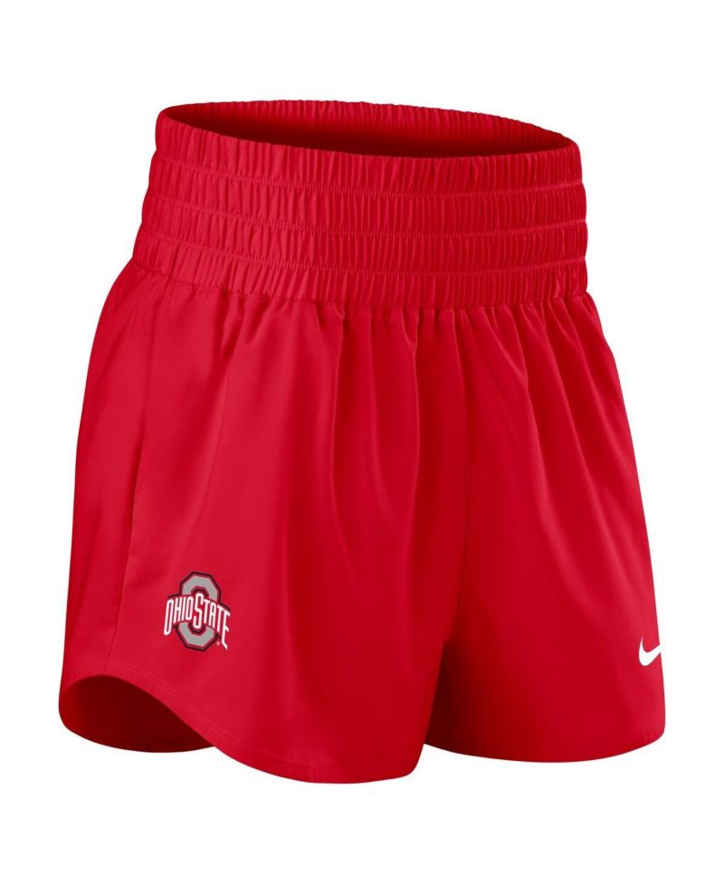Women's Scarlet Ohio State Buckeyes Performance One Dri-FIT High-Rise Shorts