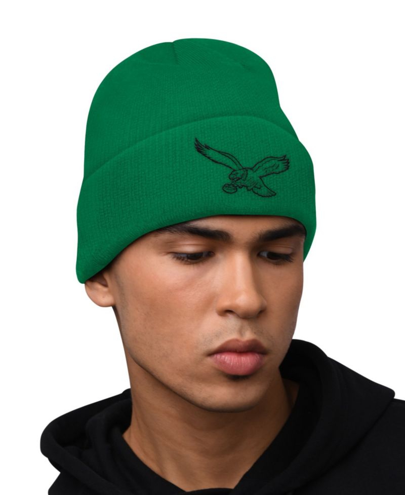Men's Green Philadelphia Eagles Hoodie and Cuffed Knit Hat Combo Pack