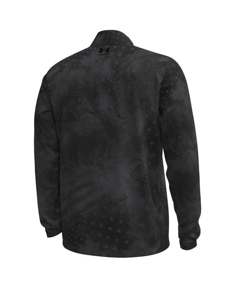 Men's Black Wisconsin Badgers Freedom Collection ArmorFuse Half-Zip Sweatshirt