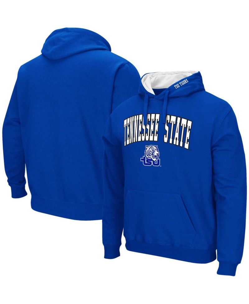 Men's Royal Tennessee State Tigers Arch & Logo Pullover Hoodie