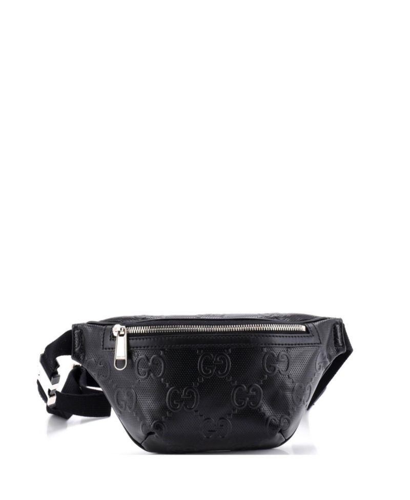 Small Belt Bag GG Embossed Perforated Leather