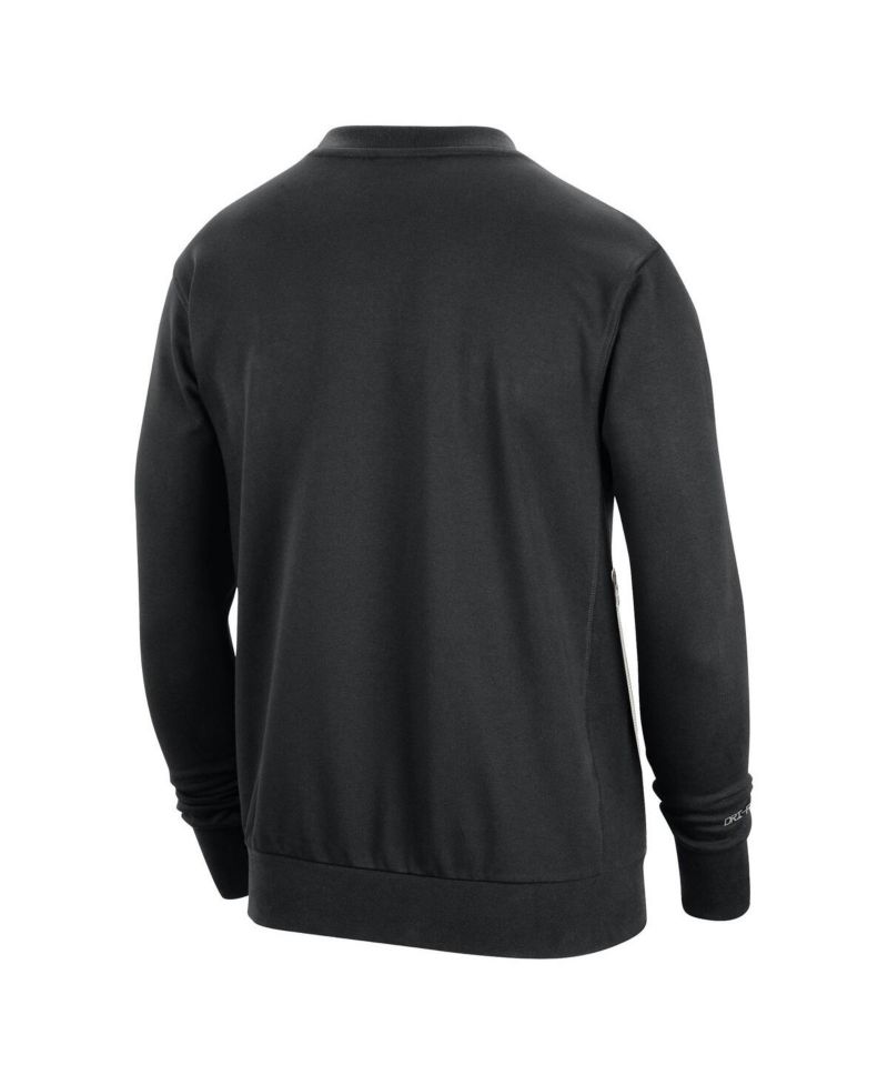 Men's Black Chicago Bulls 2023/24 Authentic Standard Issue Travel Performance Pullover Sweatshirt