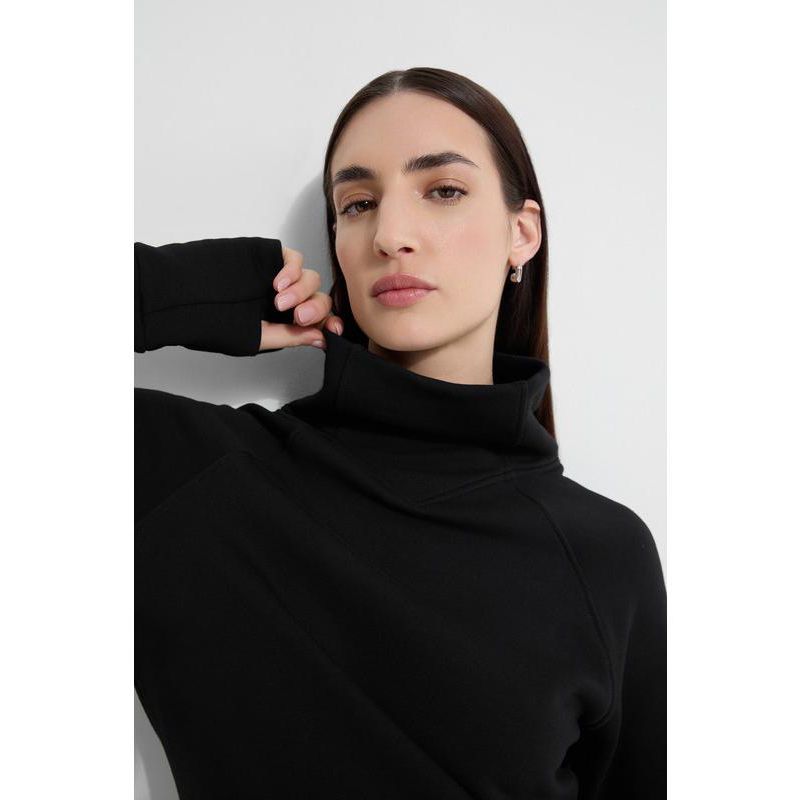 Women's Washington High V-Collar Long-Sleeve Relaxed Sweatshirt with Thumbholes