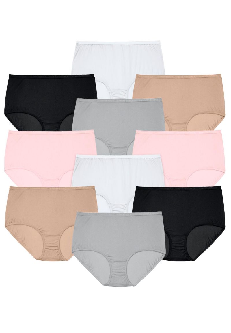 Women's Full Coverage Cotton Brief 10-Pack