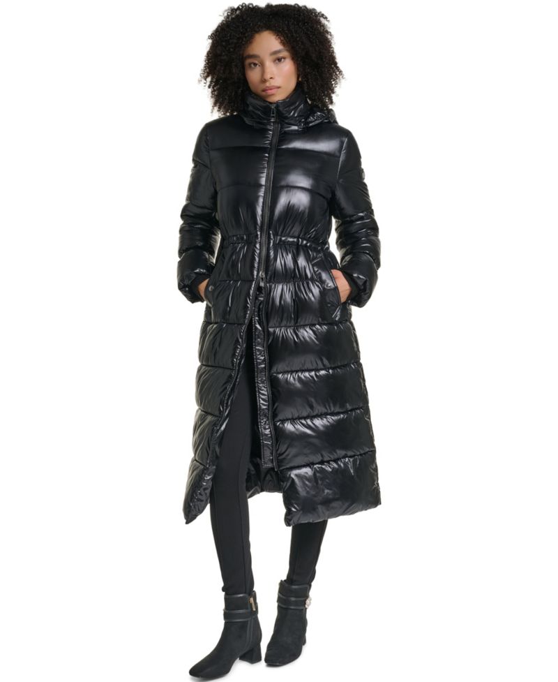 Women's Hooded-Anorak Maxi Puffer Coat