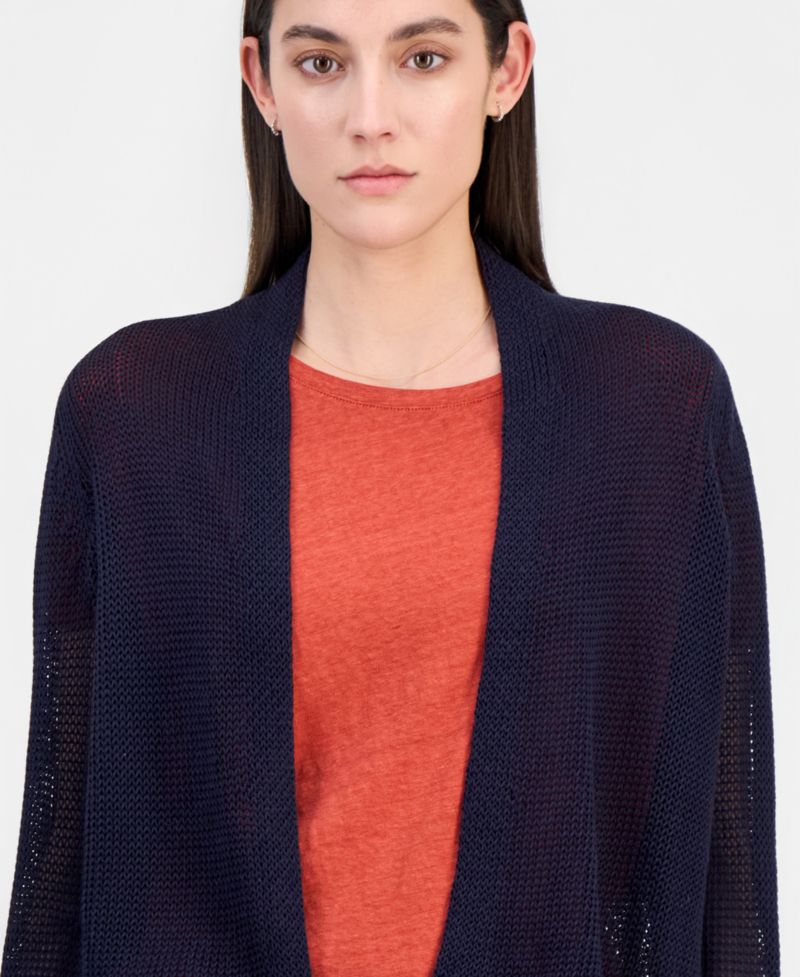 Eileen Fisher Women's Cropped Open-Front Cardigan