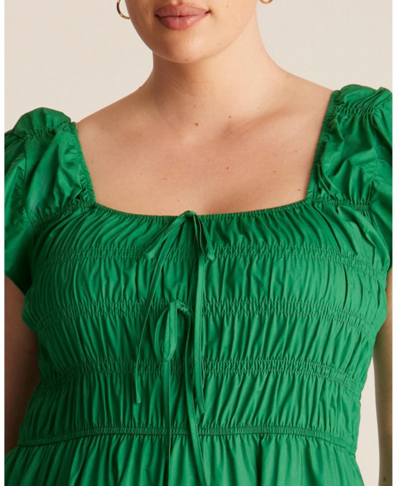 Women's Alana Cotton Tiered Fit Flare Midi Dress