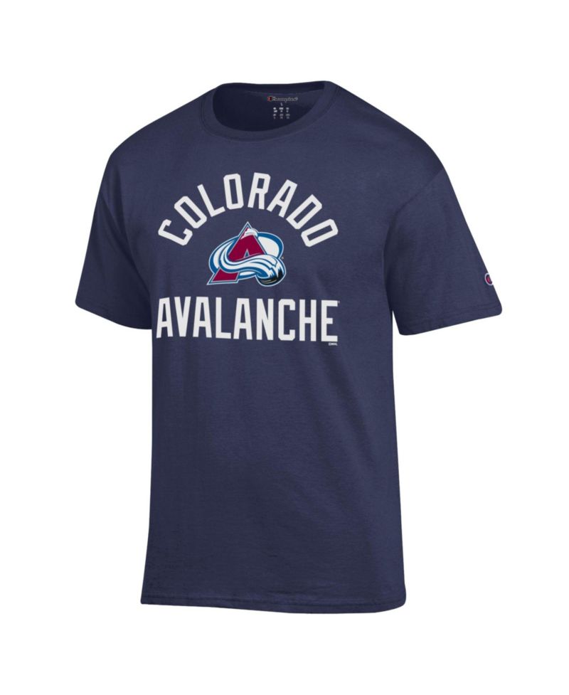 Men's Navy Colorado Avalanche Primary Logo Jersey T-Shirt