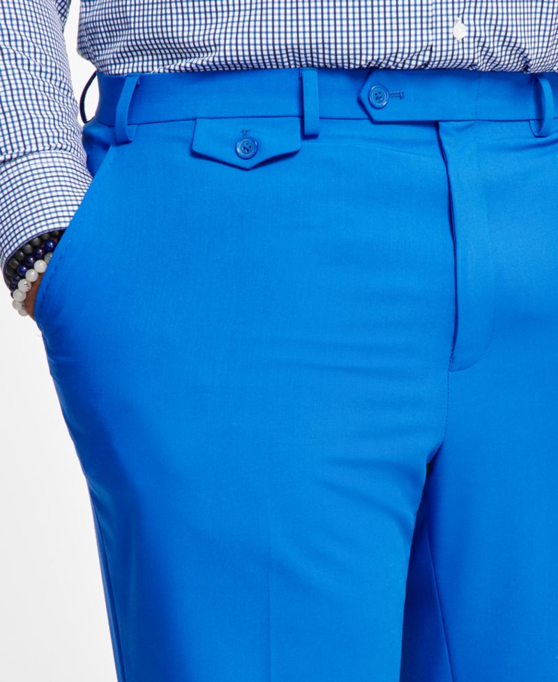 Men's Classic-Fit Solid Suit Separate Pant - Macy's
