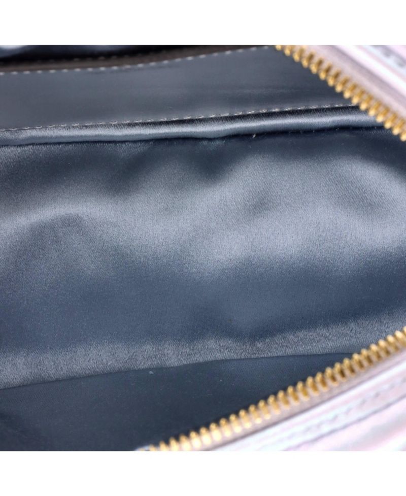 Small GG Marmont Shoulder Bag Chevron Iridescent Leather