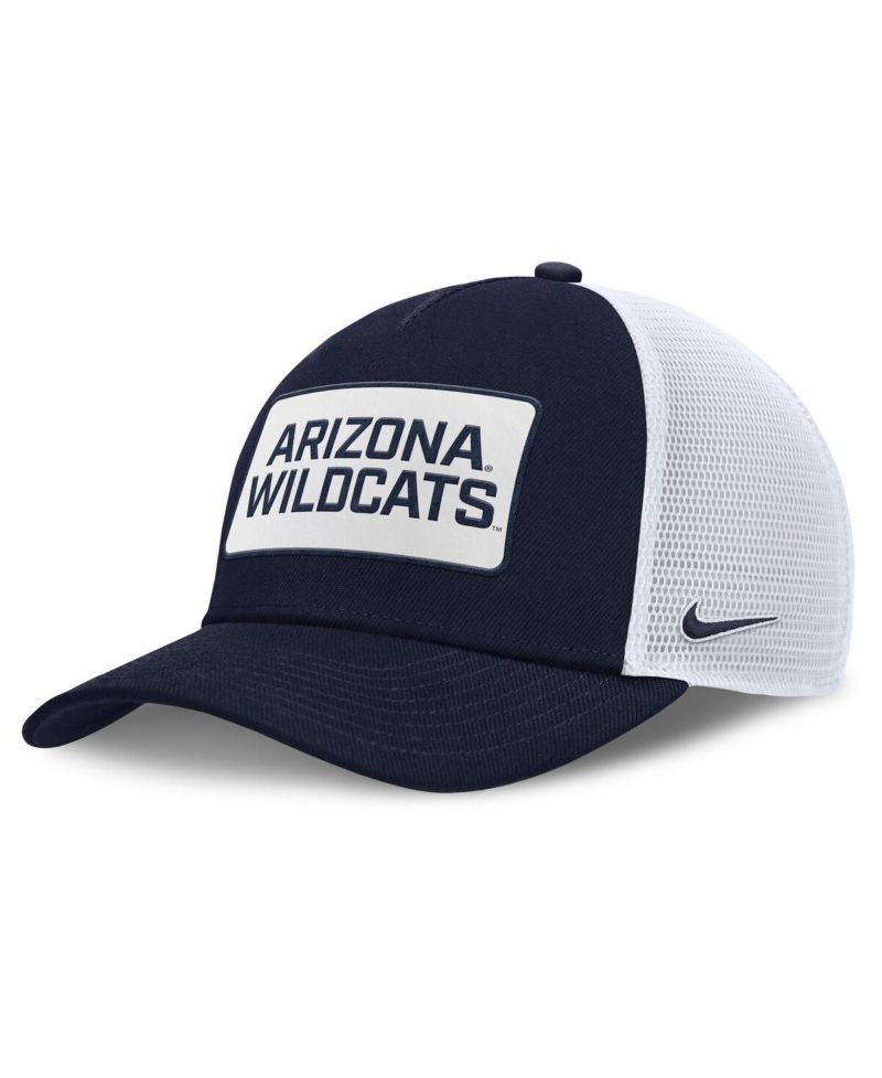 Men's Navy/White Arizona Wildcats 2025 On-Field Rise Patch Trucker Adjustable Hat