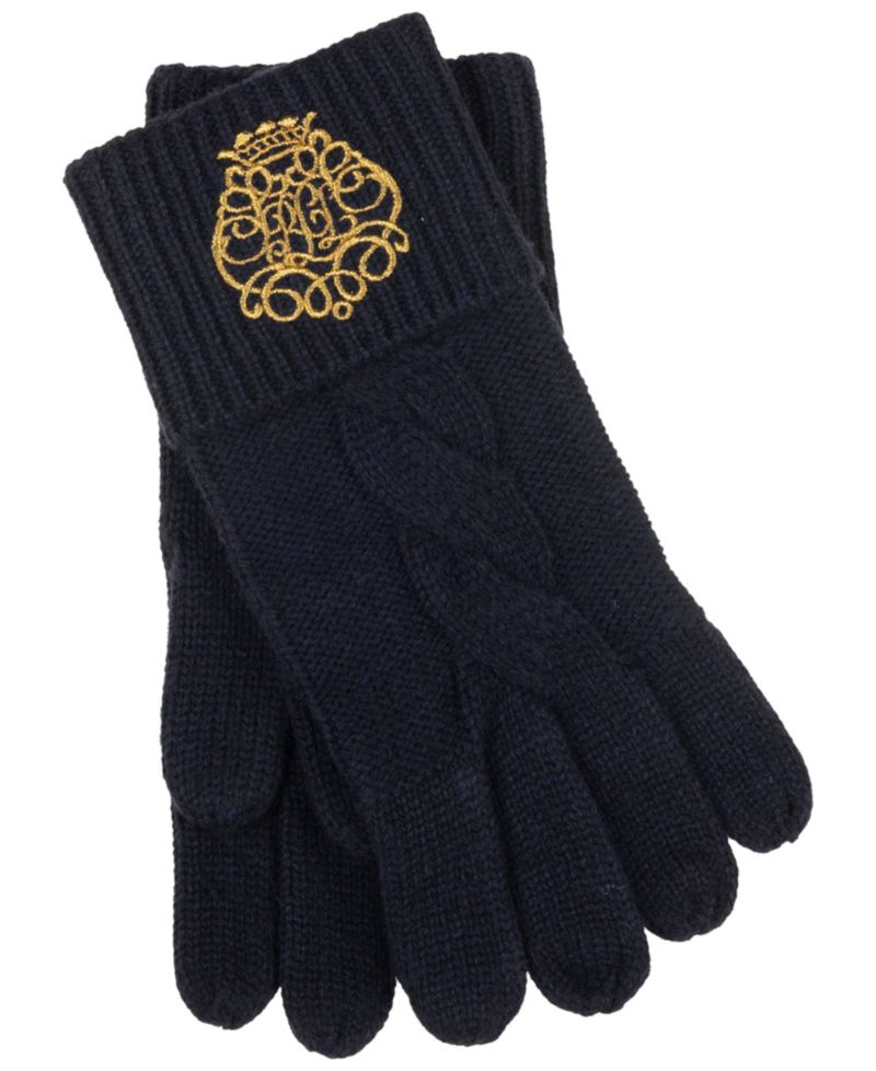 Embroidery Knit Gloves