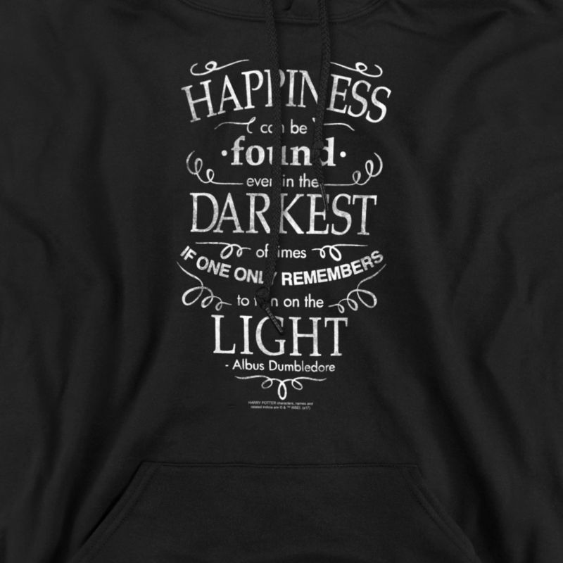 Men's Happiness Quote Pull-Over Hoodie